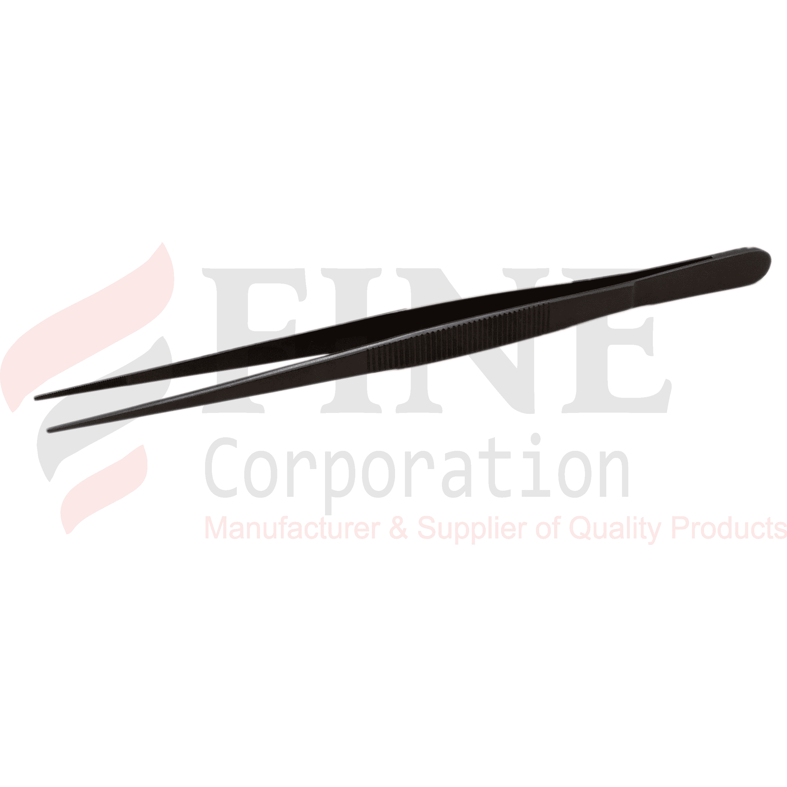Chef Plating Tweezer Straight Black