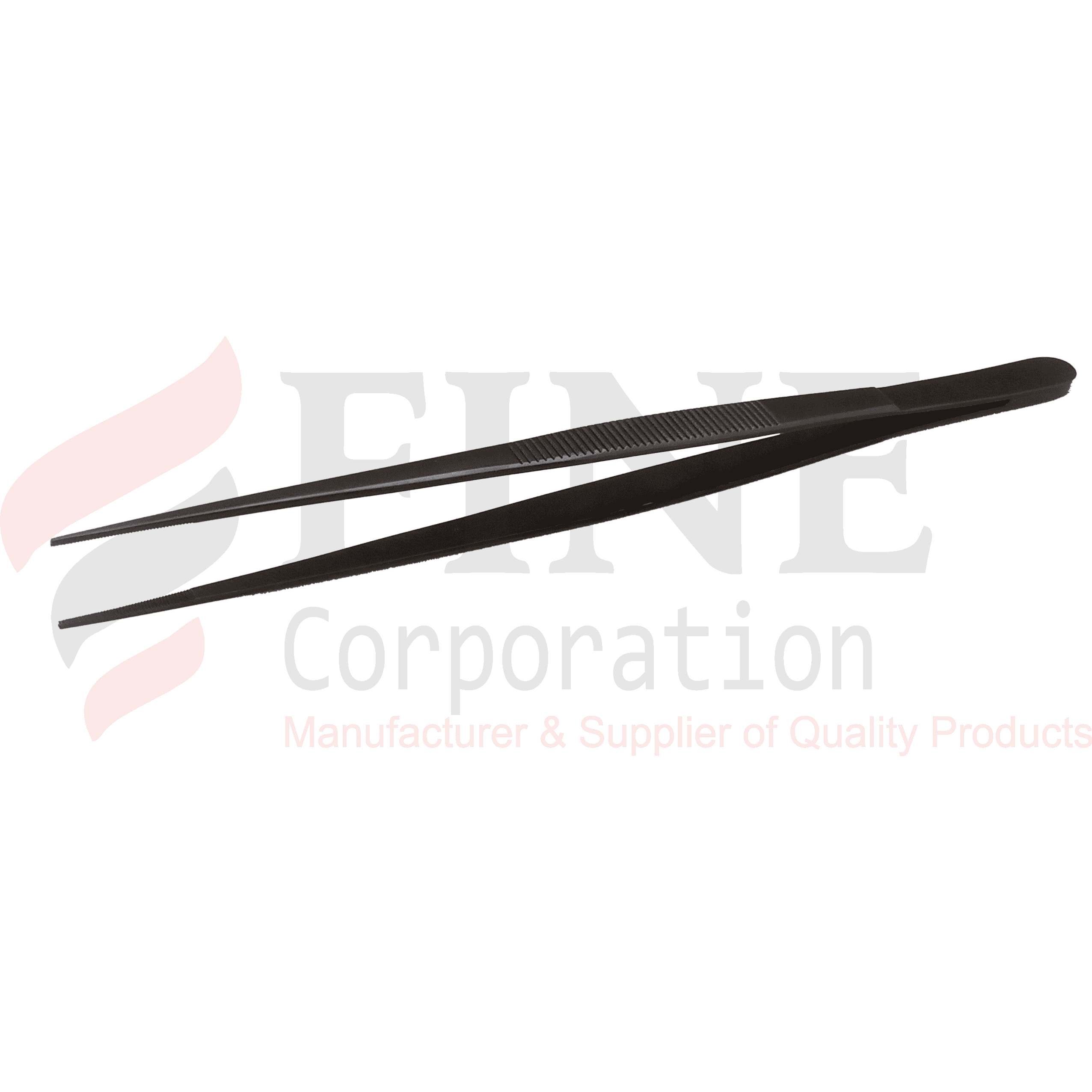 Chef Plating Tweezer Straight Black