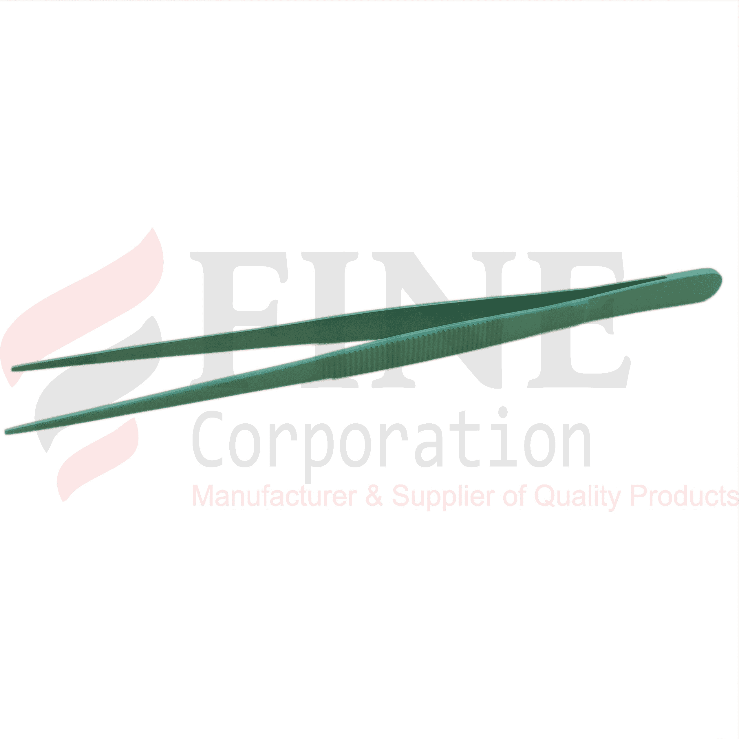 Chef Plating Tweezer Straight Green