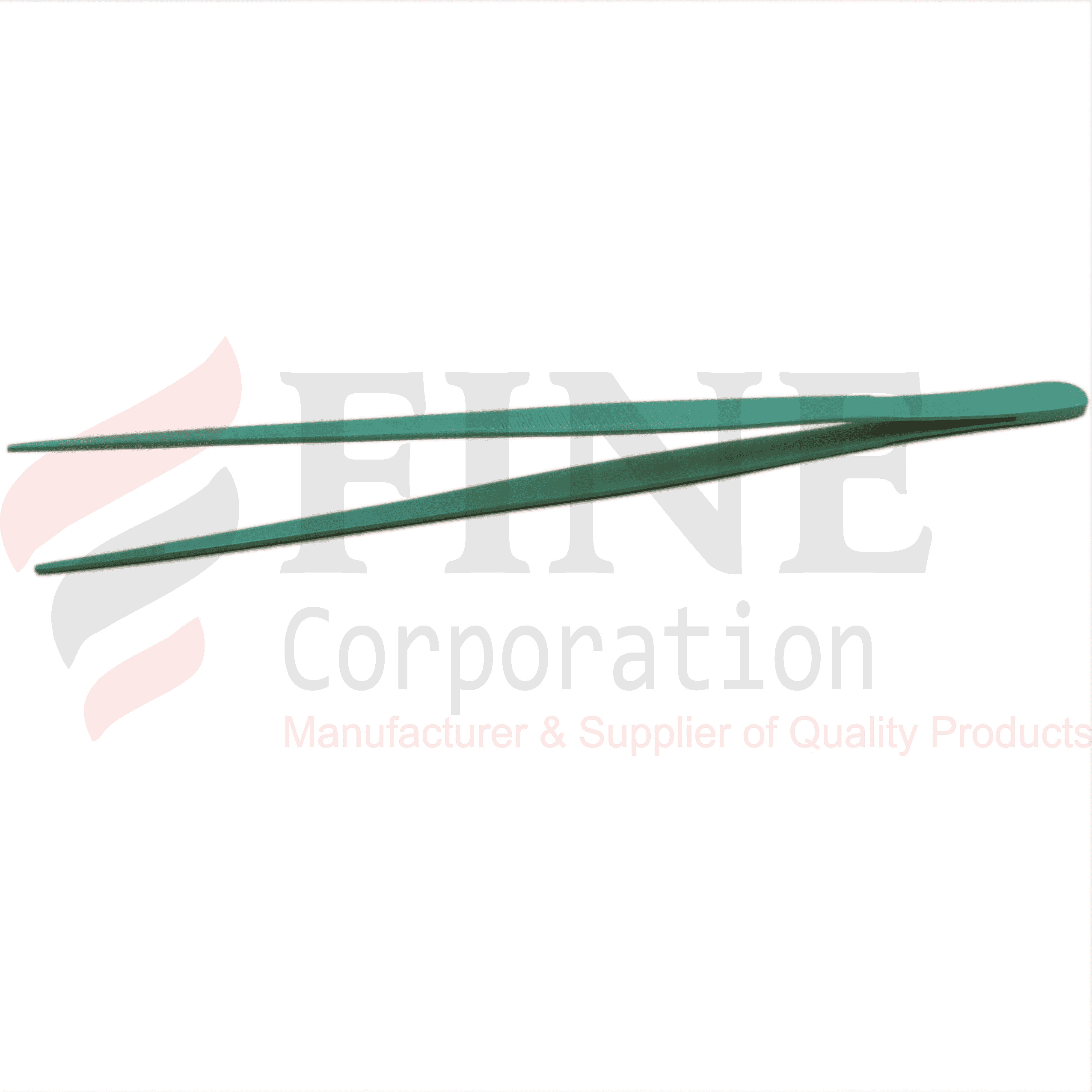 Chef Plating Tweezer Straight Green