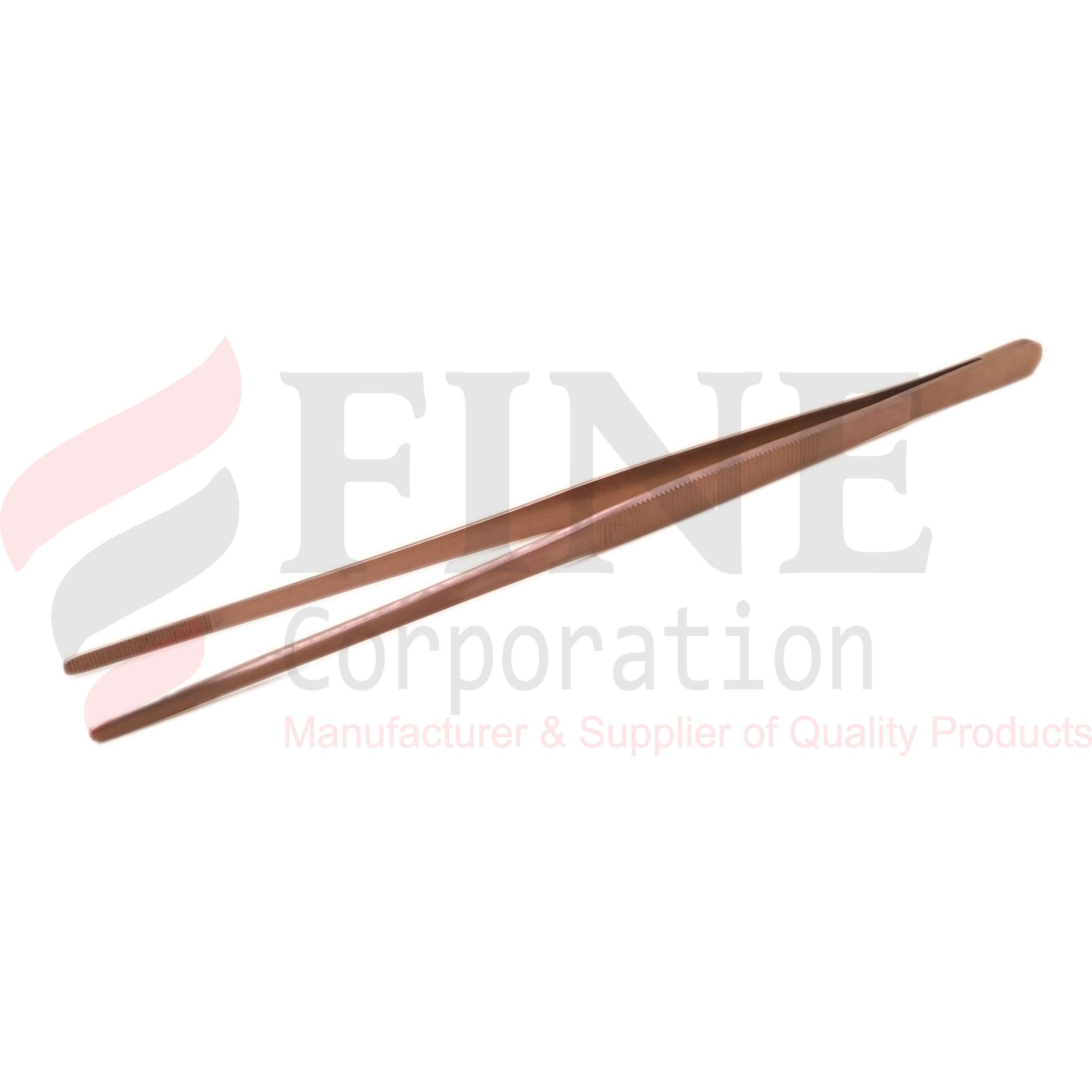 Chef Plating Tweezer Straight Copper