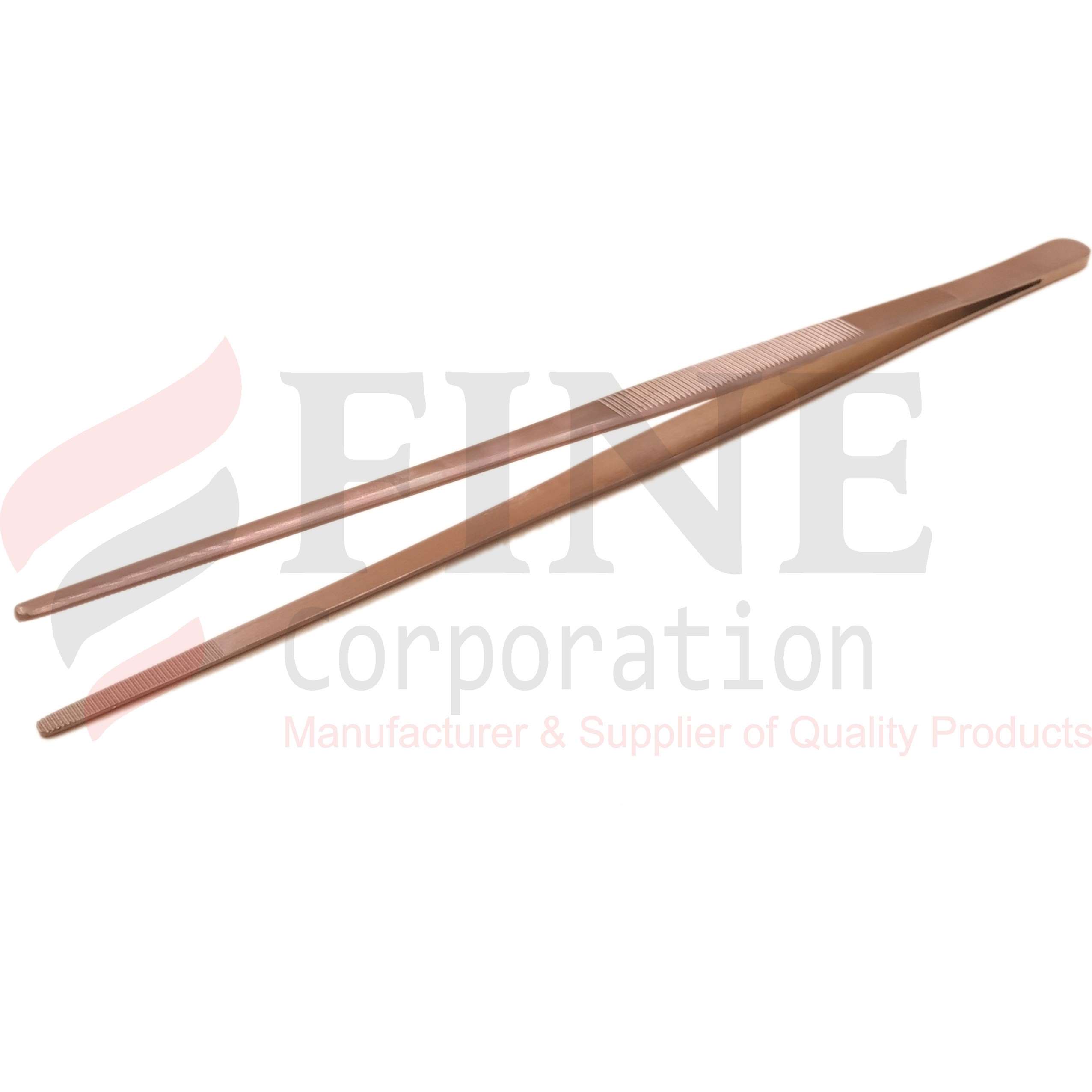 Chef Plating Tweezer Straight Copper